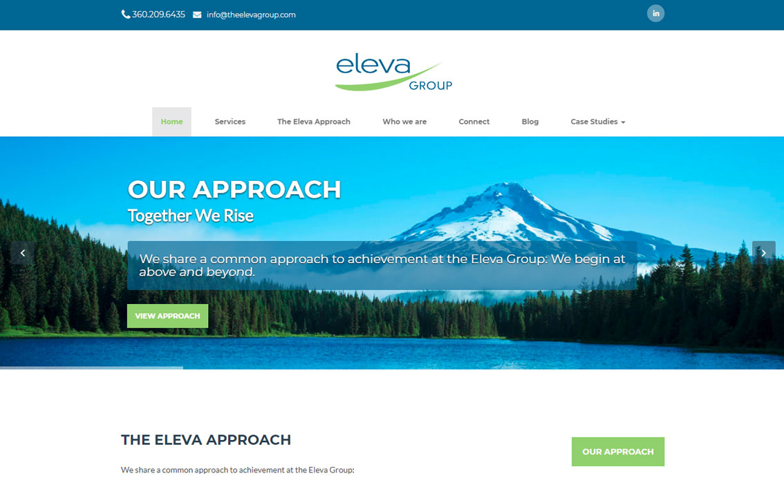 the eleva group website example